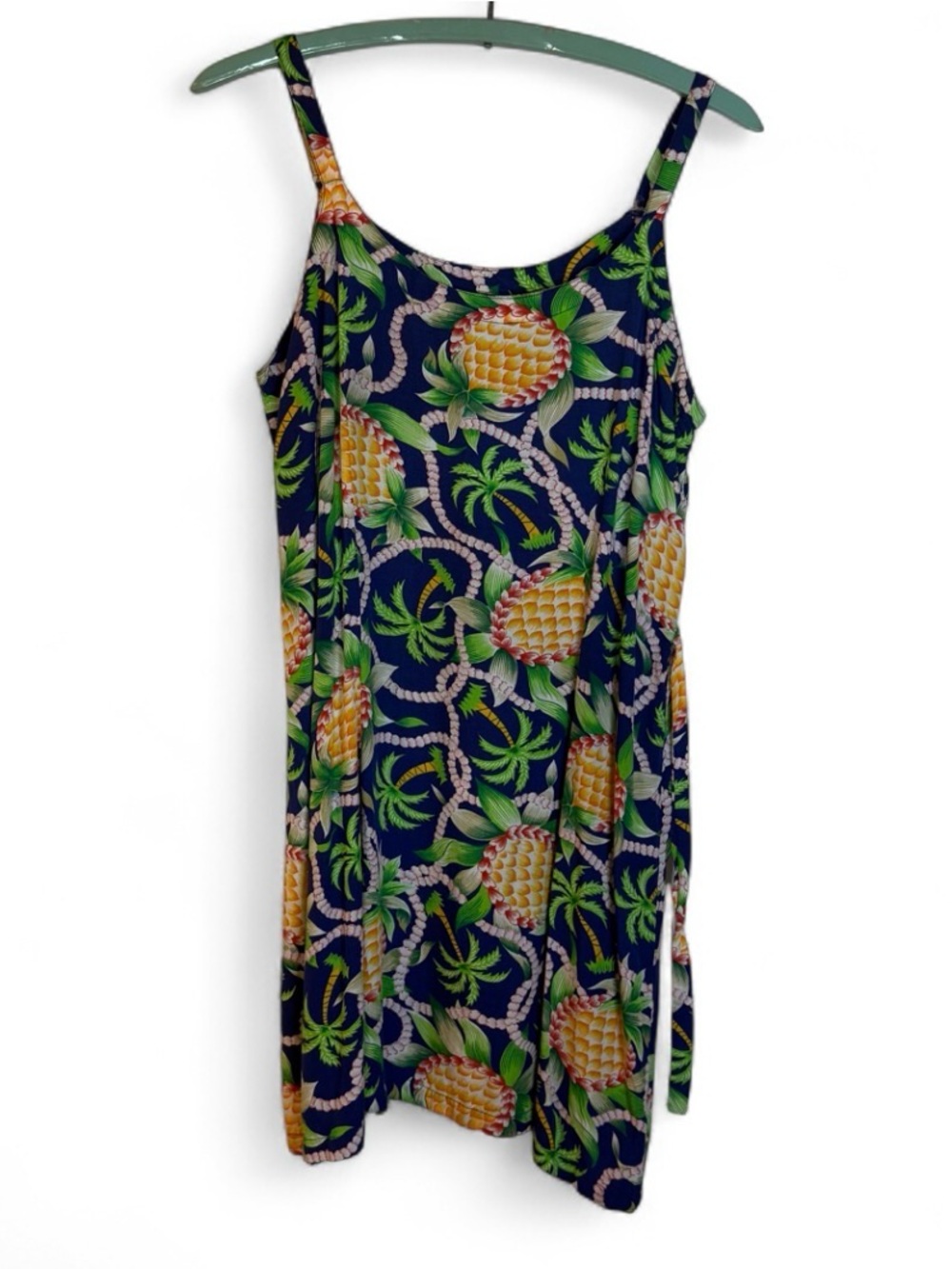 Mango Moon Tropical Pineapple Sun Dress Size Large